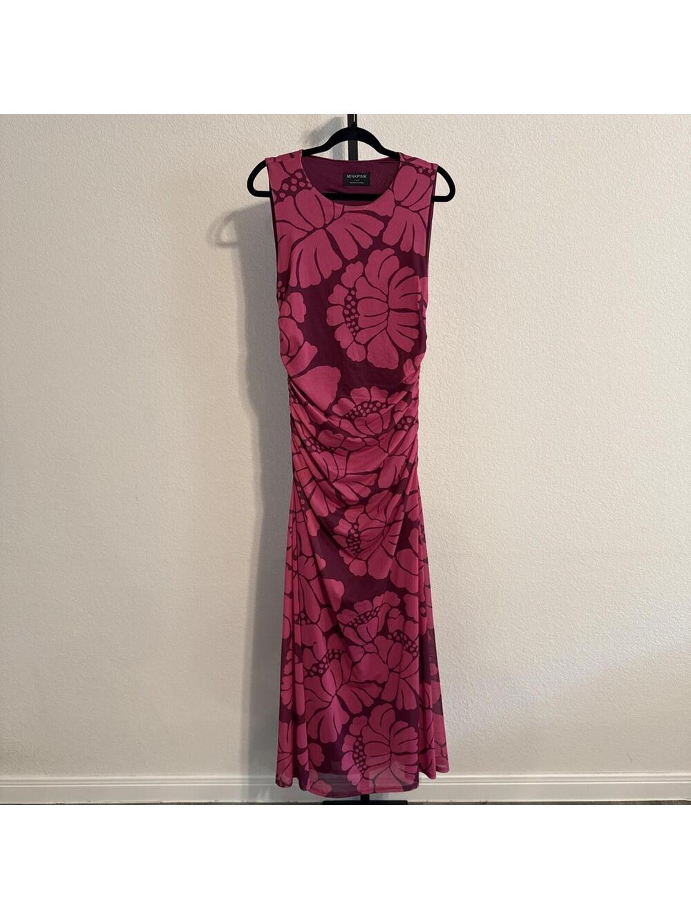 MinkPink Persephone Mesh Midi Dress Size XL (flawed) - Picture 2 of 13